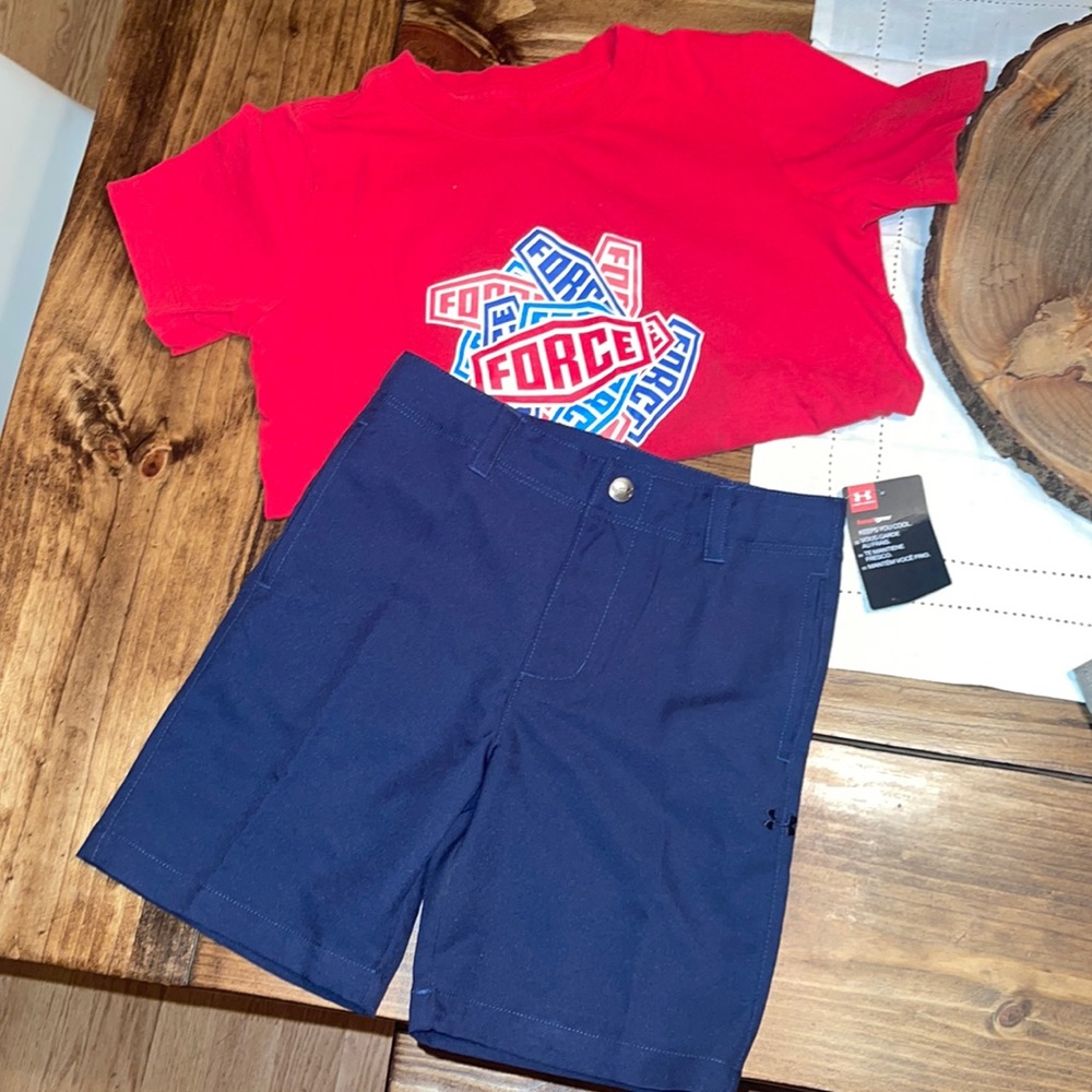 Navy Under Armour 4t HeatGear Shorts